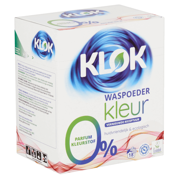 waspoeder kleur zonder parfum en kleurstoffen