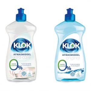 klok afwasmiddel original en xtra care - 0% xtra care