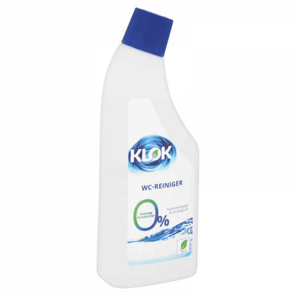 Klok wc reiniger ecologisch - sanitair reinigen en schoonmaken met klok - goed sanitair reinigen en schoonmaken met klok